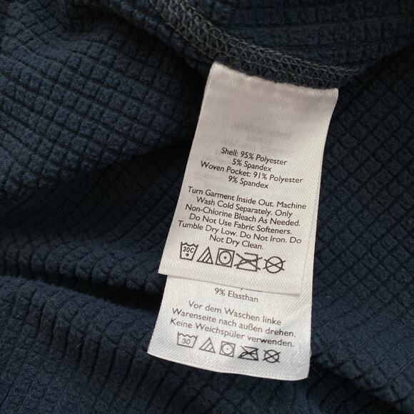 Eddie Bauer Men's Gray 1/2 Zip High Route Grid FreeHeat Fleece, size S - Picture 7 of 9